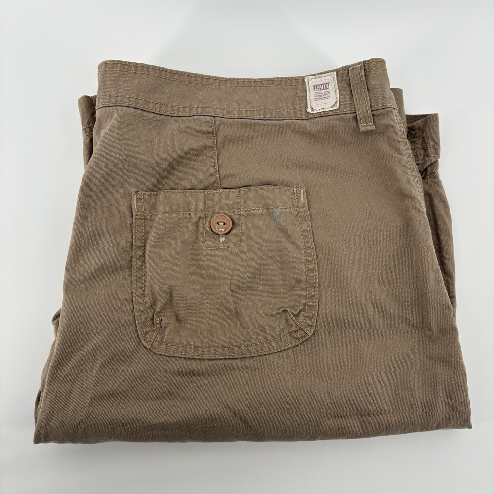 Levi Tab Women's Cargo Shorts Beige‎ Size 20 Large Buttons